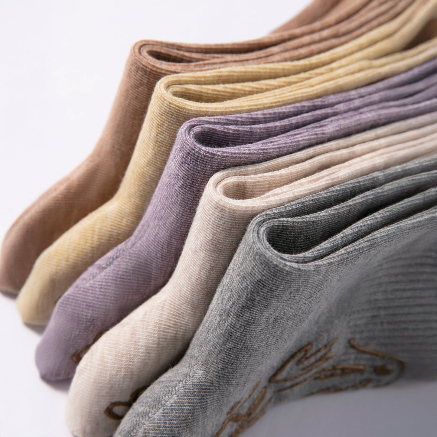 Serene Socks- Adult Organic Cotton Non-Slip Socks- 4 Seasons- Grey- 2 Pairs