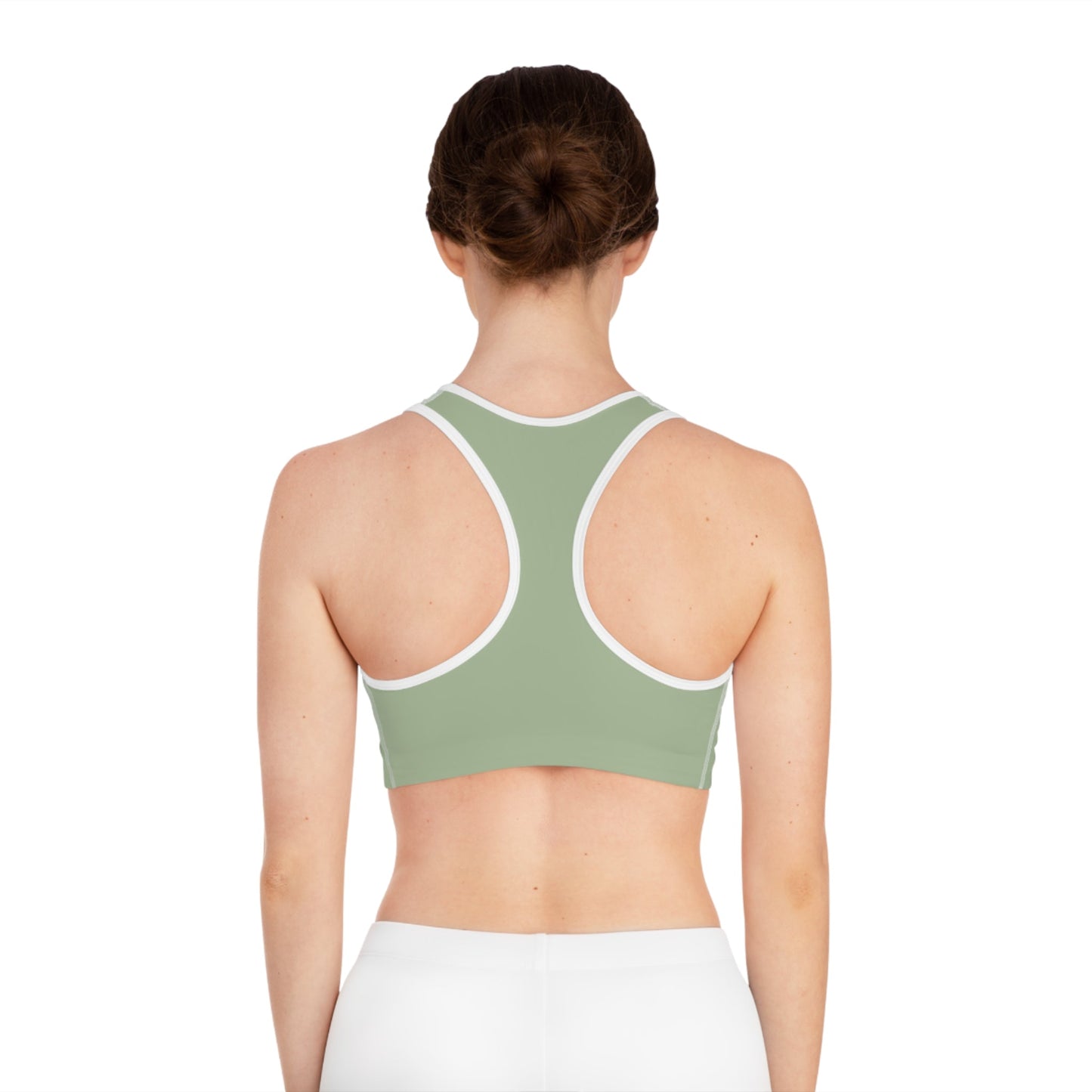 Yoga Sports Bra | Breathable & Supportive Ayurvedic Activewear - Sage Green
