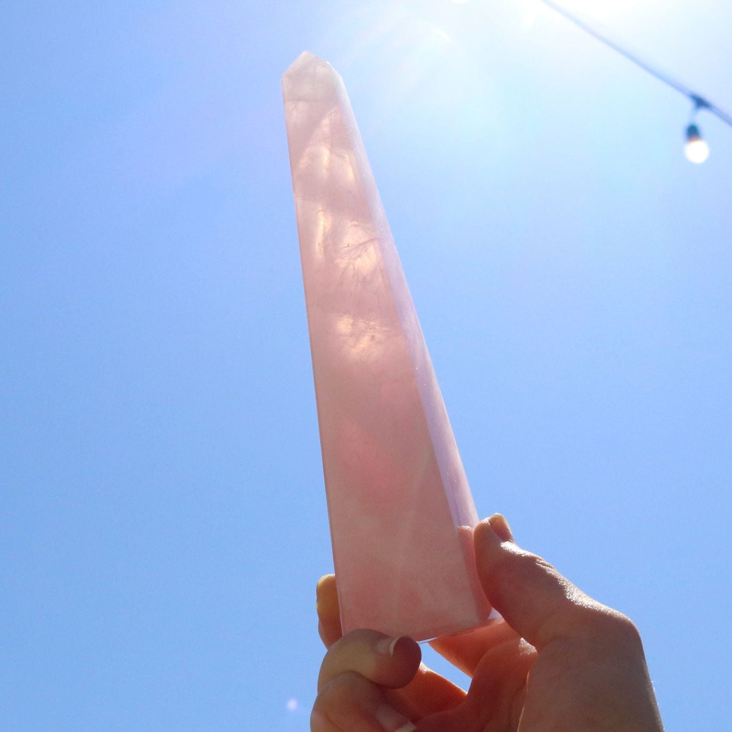 Rose Quartz Obelisk