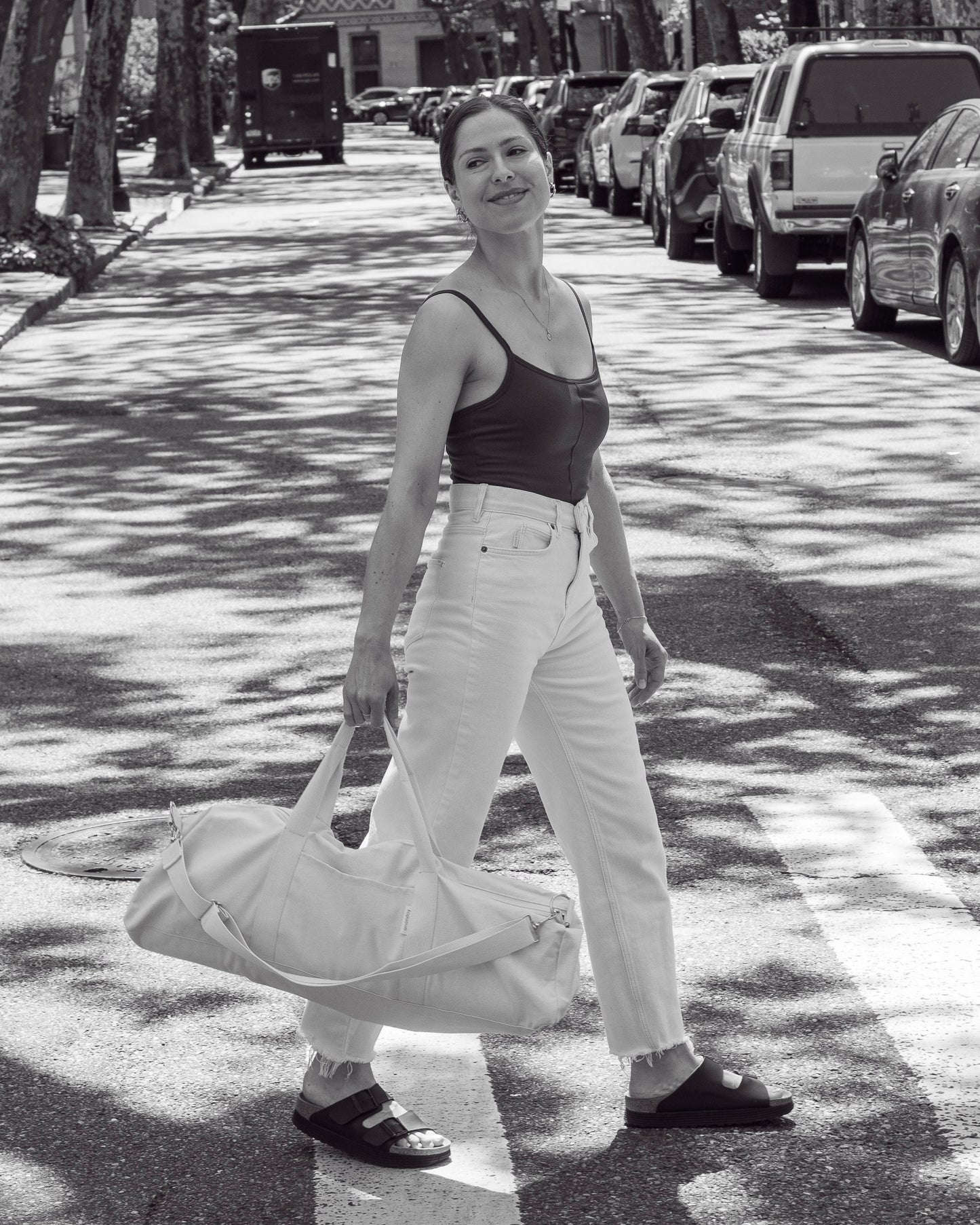 Canvas Yoga Bag in Natural