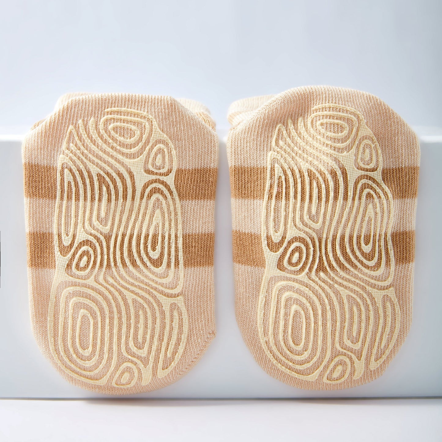 Ladybug & Friends- Organic- 4 Pairs of Stay-On Baby & Toddler Non-Slip Socks