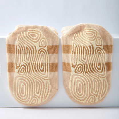 Ladybug & Friends- Organic- 4 Pairs of Stay-On Baby & Toddler Non-Slip Socks