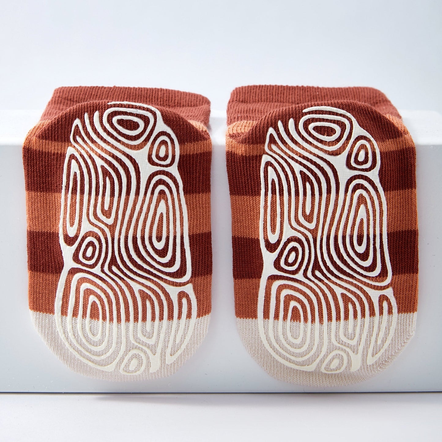 Critter Crew II- Organic- 4 Pairs of Stay-On Baby & Toddler Non-Slip Socks