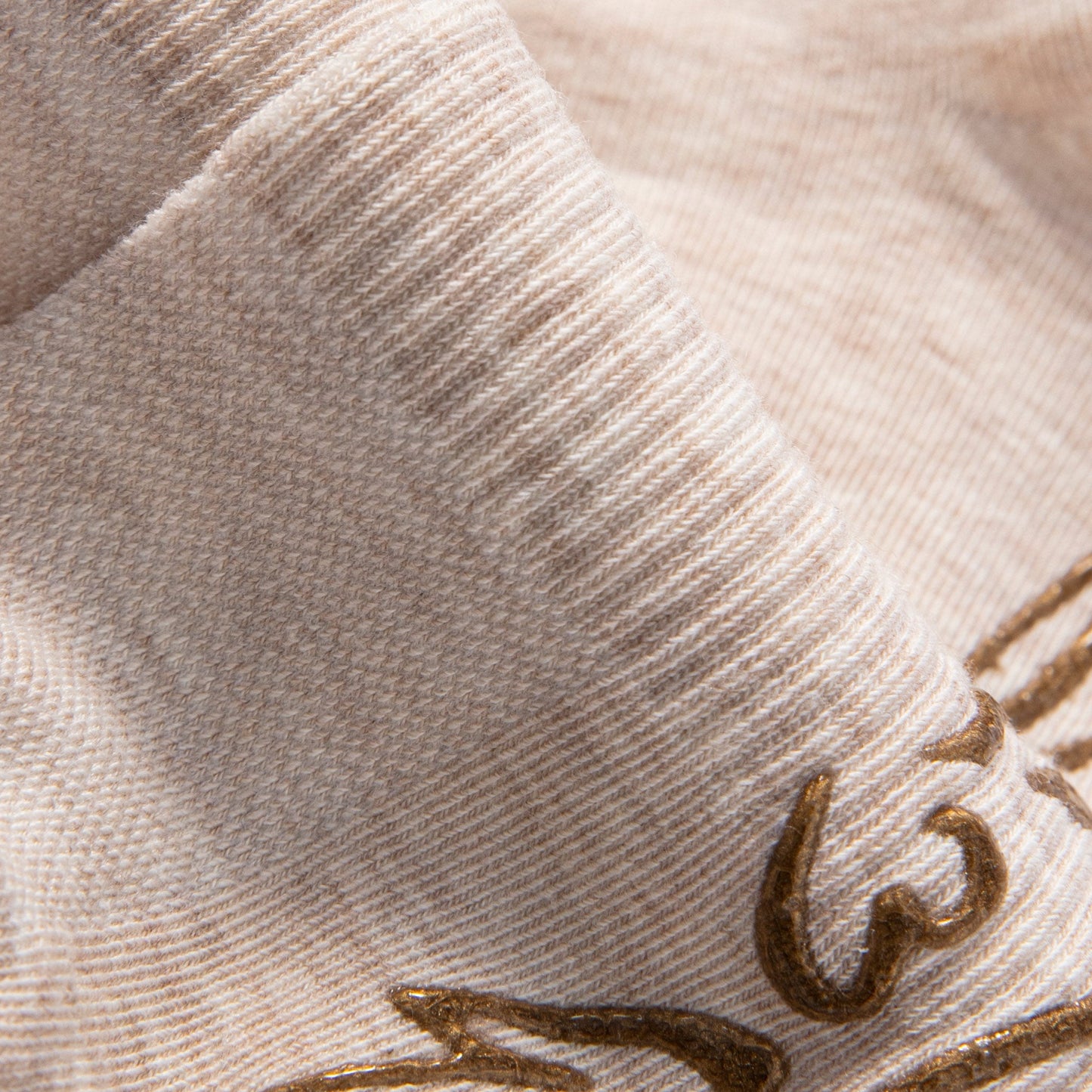 Serene Socks- Adult Organic Cotton Non-Slip Socks-  4 Seasons- Beige- 2 Pairs