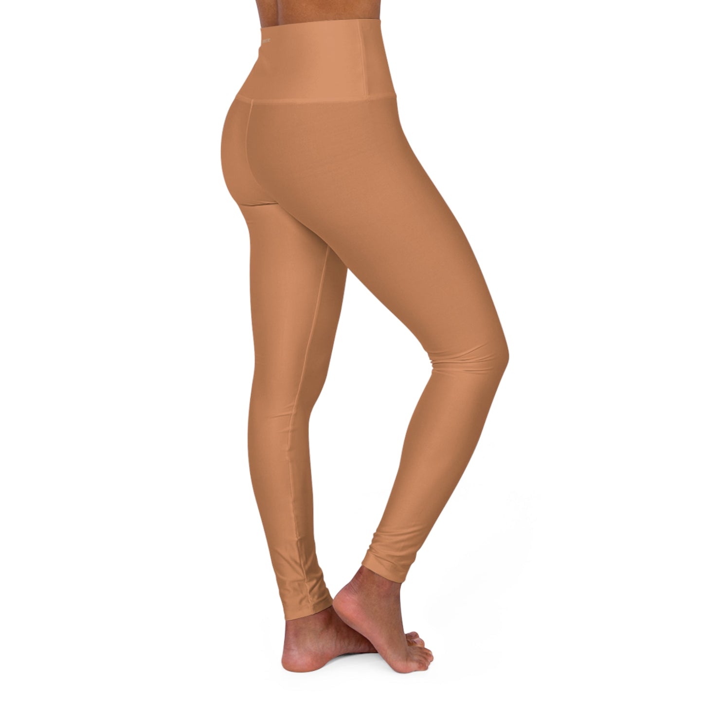 High Waisted Yoga Leggings | 4-Way Stretch & Flattering Fit - Terracota