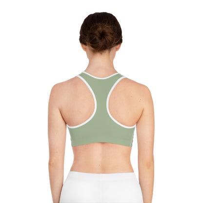 Yoga Sports Bra | Breathable & Supportive Ayurvedic Activewear - Sage Green