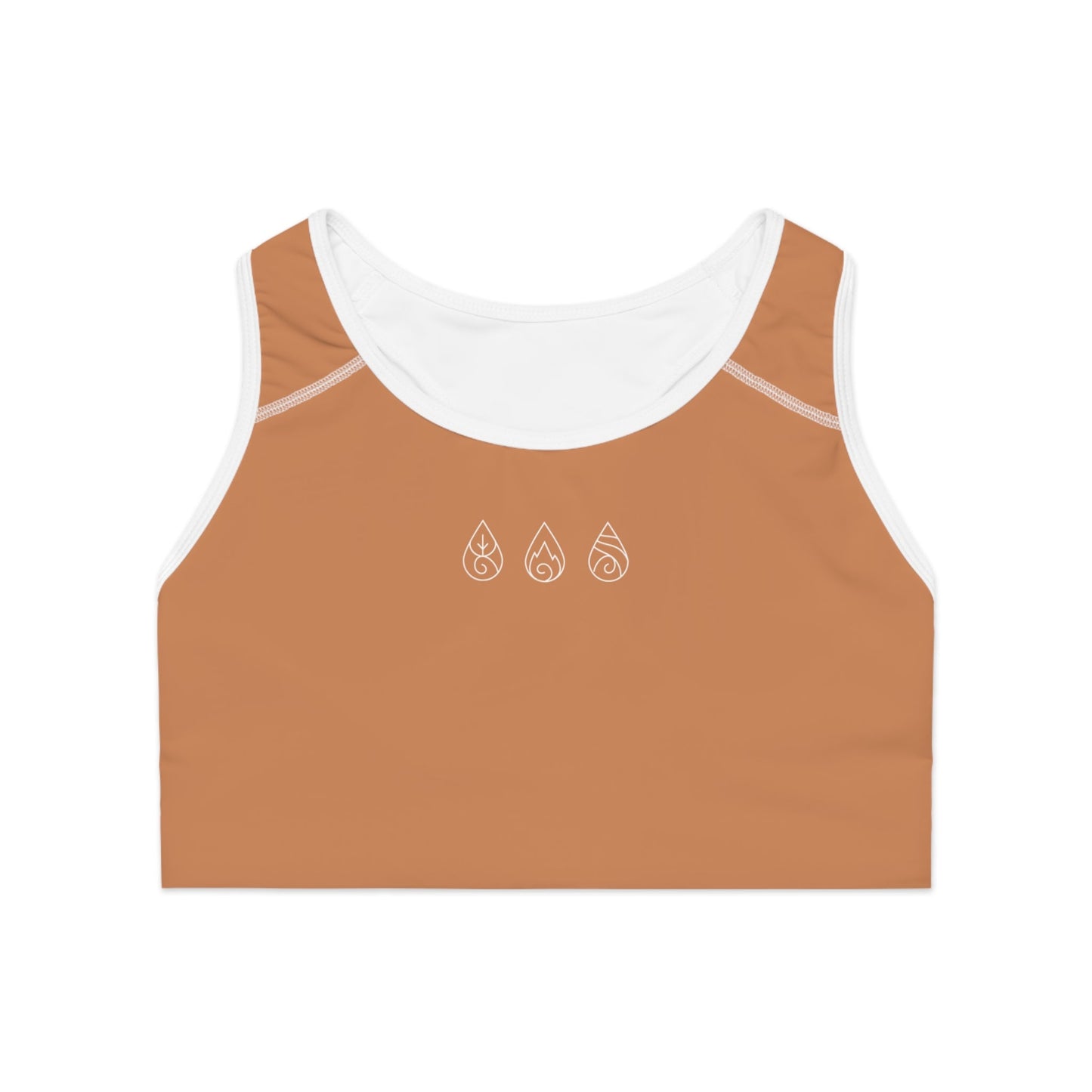 Yoga Sports Bra | Breathable & Supportive Ayurvedic Activewear - Terracota