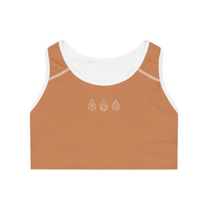 Yoga Sports Bra | Breathable & Supportive Ayurvedic Activewear - Terracota