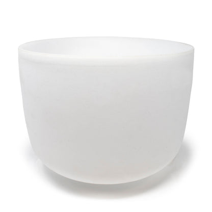 14" Frosted Quartz Sound Bowl - C Note - Aligns Root Chakra