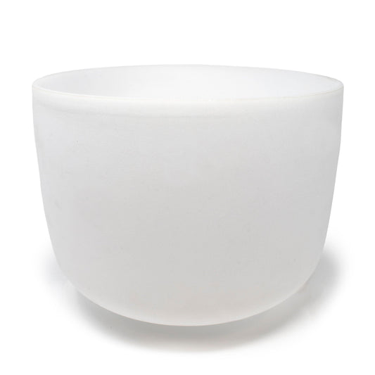 14" Frosted Quartz Sound Bowl - C Note - Aligns Root Chakra