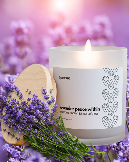 Lavender Peace Soy Candle | Peace-Within Aromatherapy for Calm & Sleep – 11 oz