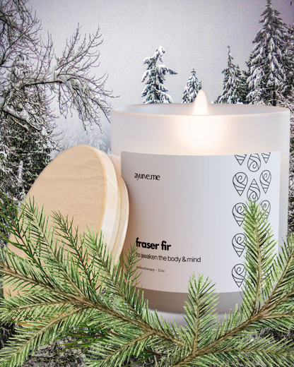 Fraser Fir Soy Candle | Mountain Air & Forest Aromatherapy – 11 oz