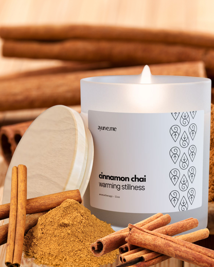 Cinnamon Chai Soy Candle | Warming Stillness Aromatherapy – 11 oz