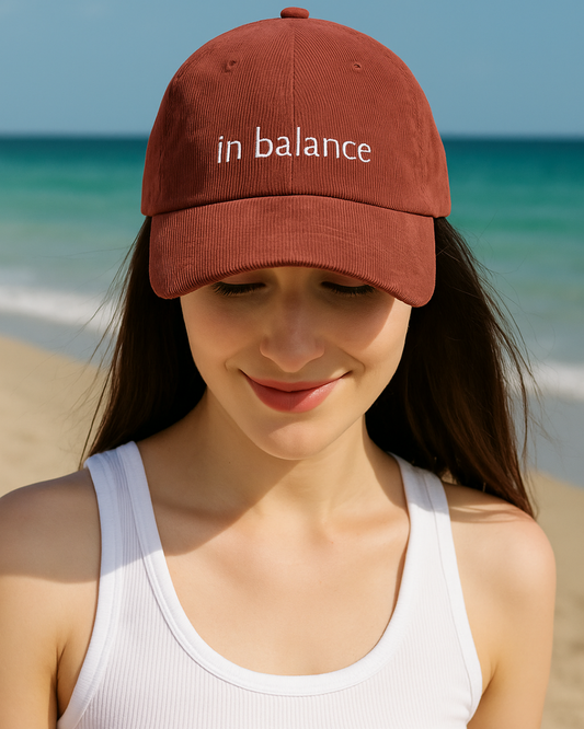 Vintage Corduroy Dad Hat – 'In Balance'