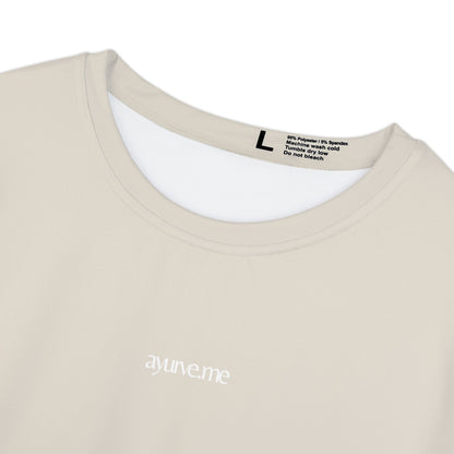 Mindful Moment Tee | Lightweight Neutral Shirt for Women - Sand Beige