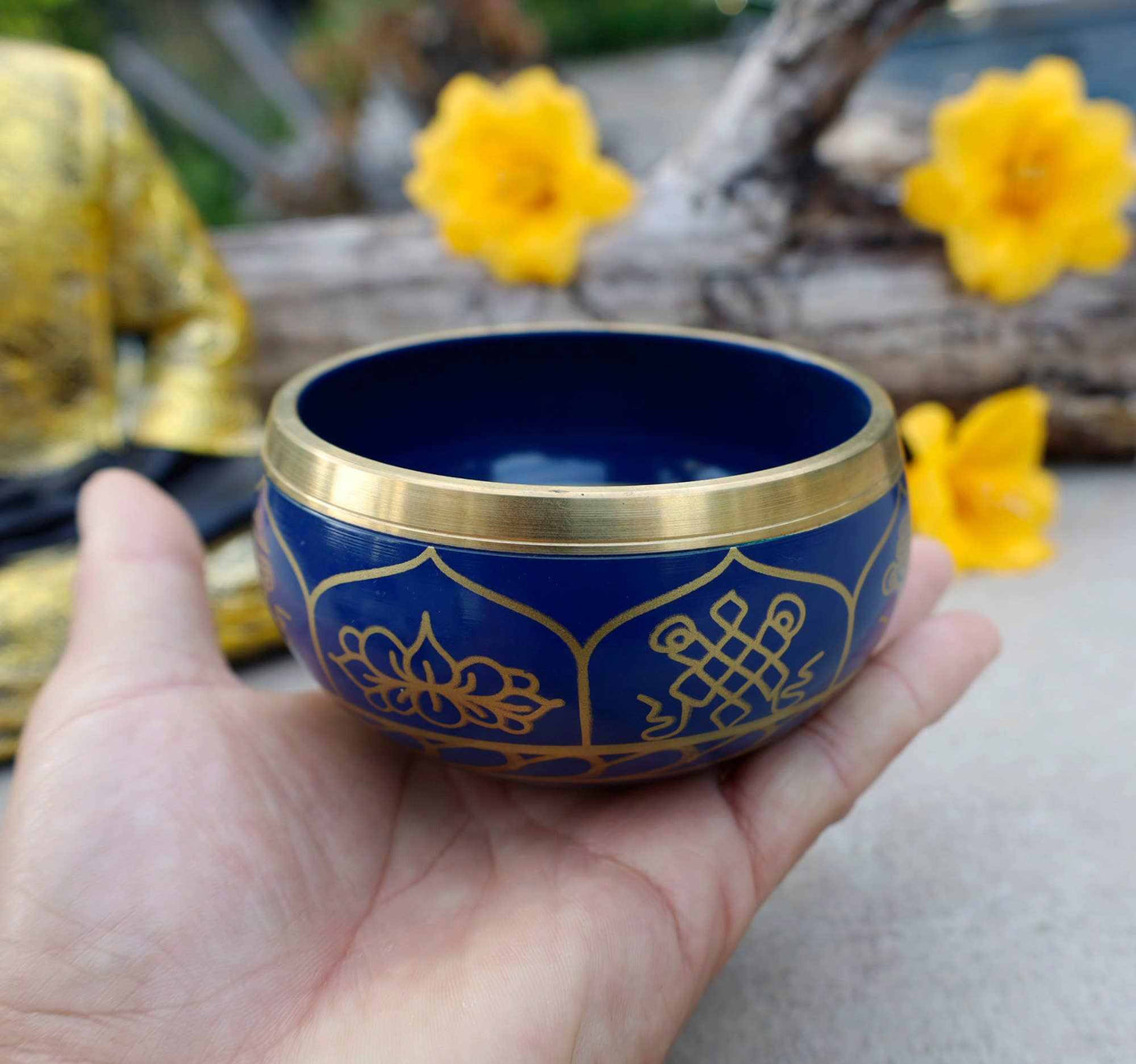 8 Lucky Symbols Tibetan Singing Bowl