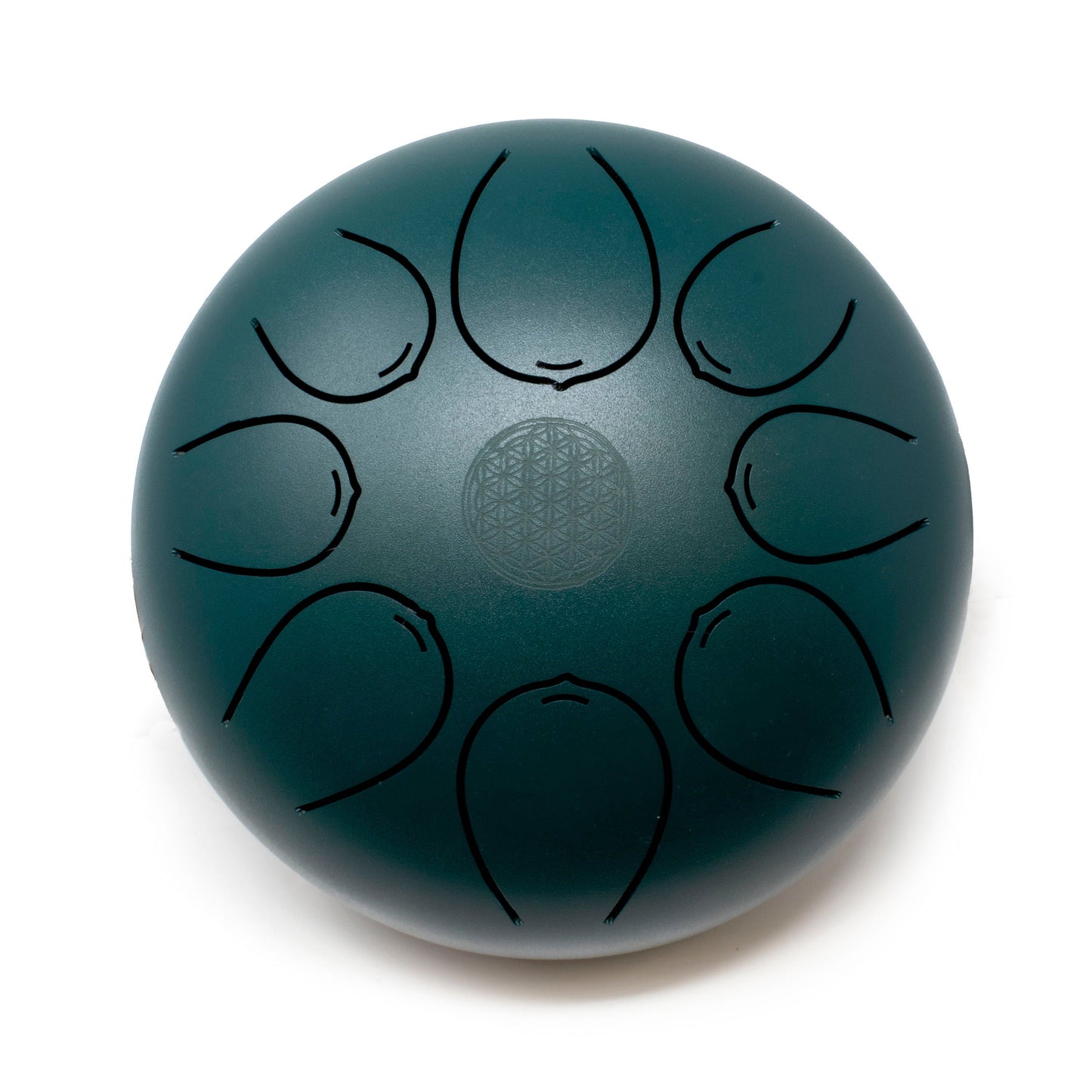 20cm Pentatonic Steel Singing Drum -Dark Green