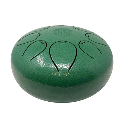 20cm Pentatonic Steel Singing Drum - Metal Green