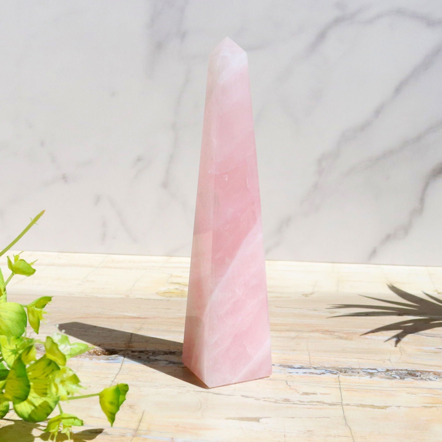 Rose Quartz Obelisk