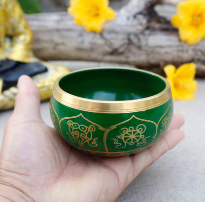 8 Lucky Symbols Tibetan Singing Bowl