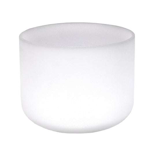 8" Frosted Quartz Sound Bowl - A Note - Aligns Third-Eye Chakra