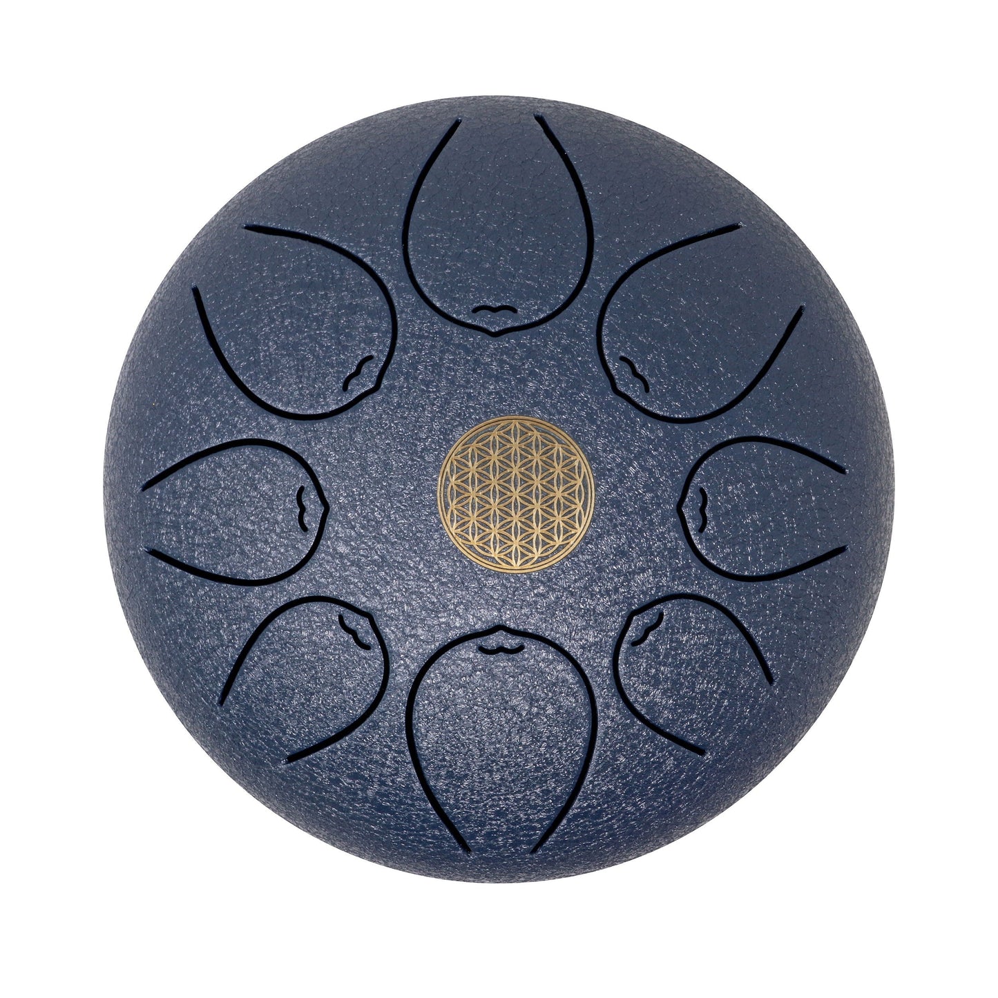 20cm Pentatonic Steel Singing Drum - Metal Dark Blue