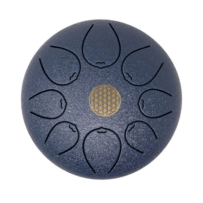 20cm Pentatonic Steel Singing Drum - Metal Dark Blue