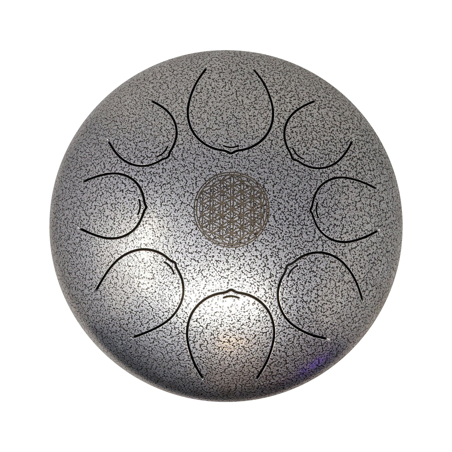 30cm Pentatonic Steel Singing Drum - Metal Silver