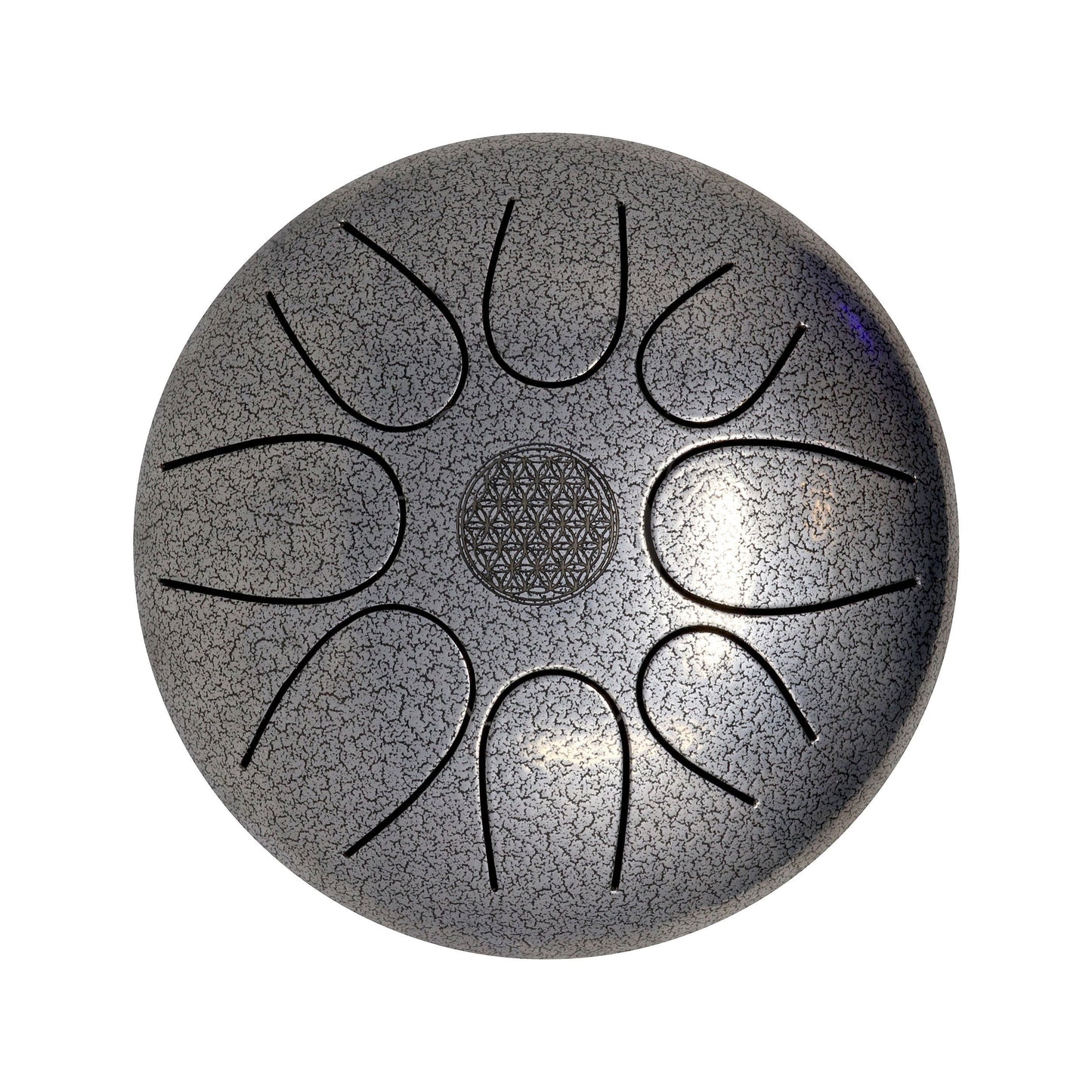 20cm Pentatonic Steel Singing Drum - Metal Silver