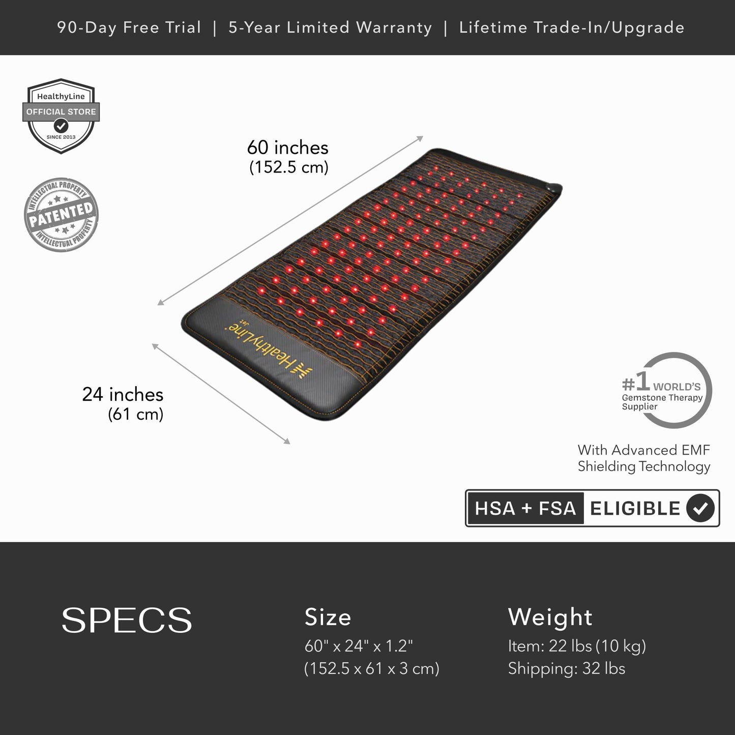 Jet Series | PEMF Far Infrared Heating Mats