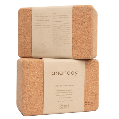 Cork Yoga Block Set