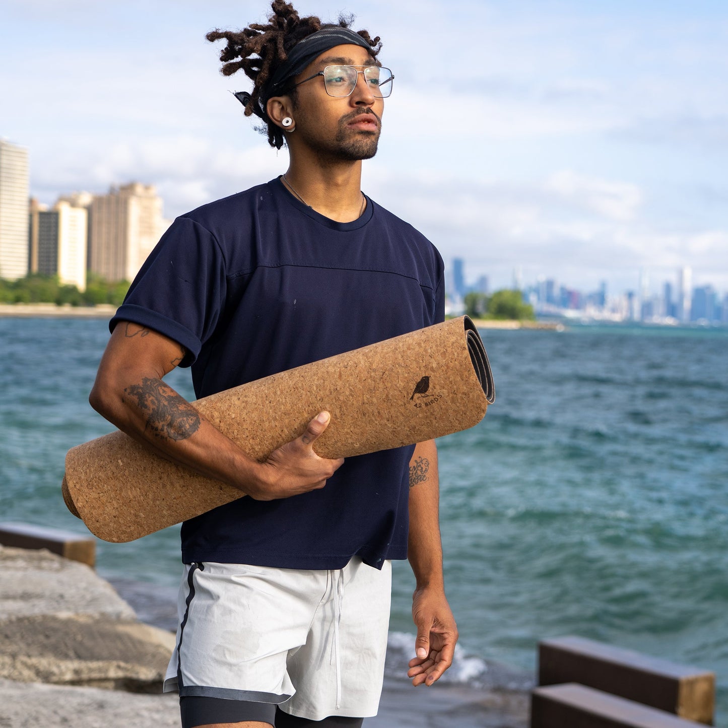 Cork Yoga Industrial Mat “The Imperial Eagle”