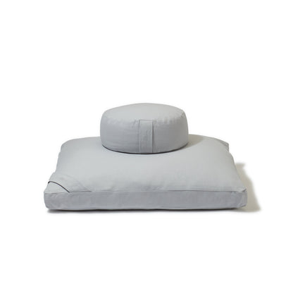 Organic Meditation Cushion Set - pebble