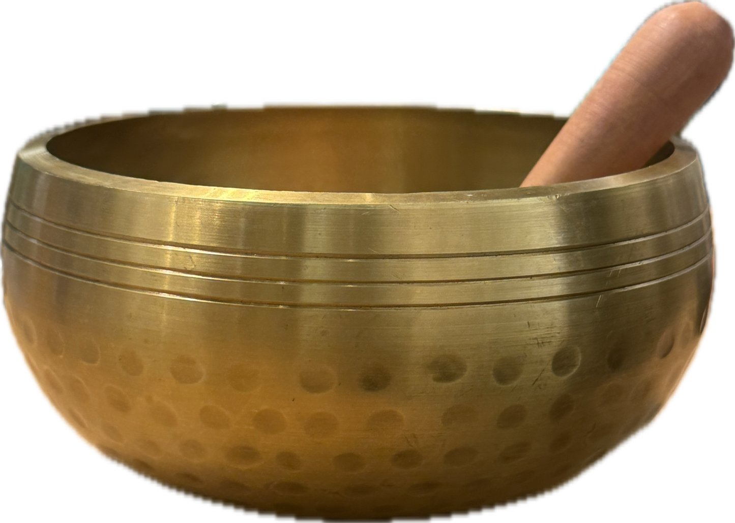 Tibetan Singing Bowl - 6" Hand Hammered Gold