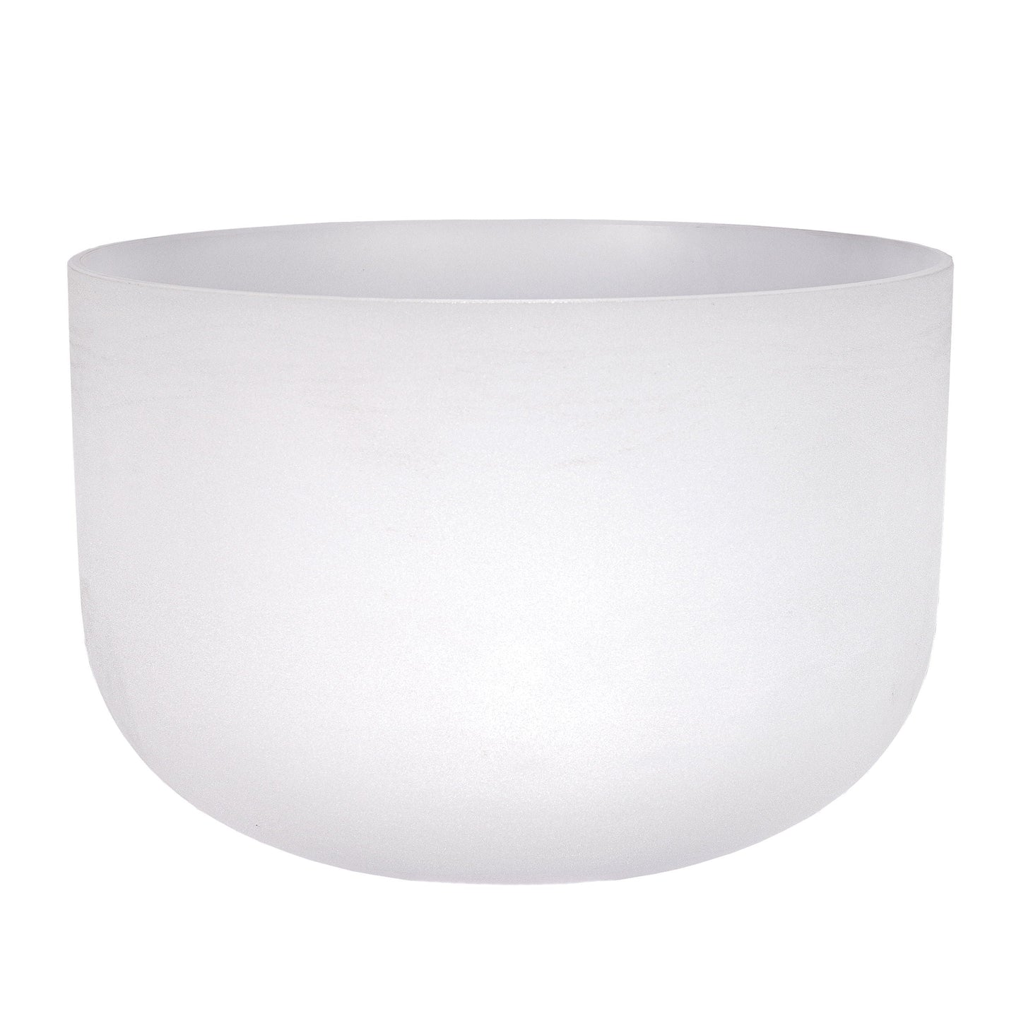 20" Frosted Quartz Sound Bowl - E Note - Aligns Solar Plexus Chakra