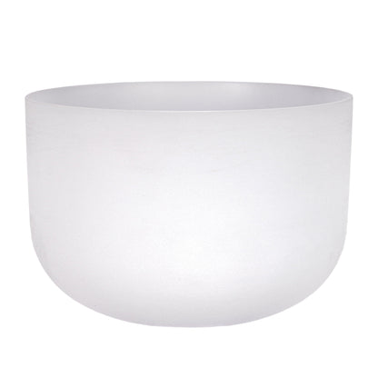 20" Frosted Quartz Sound Bowl - E Note - Aligns Solar Plexus Chakra