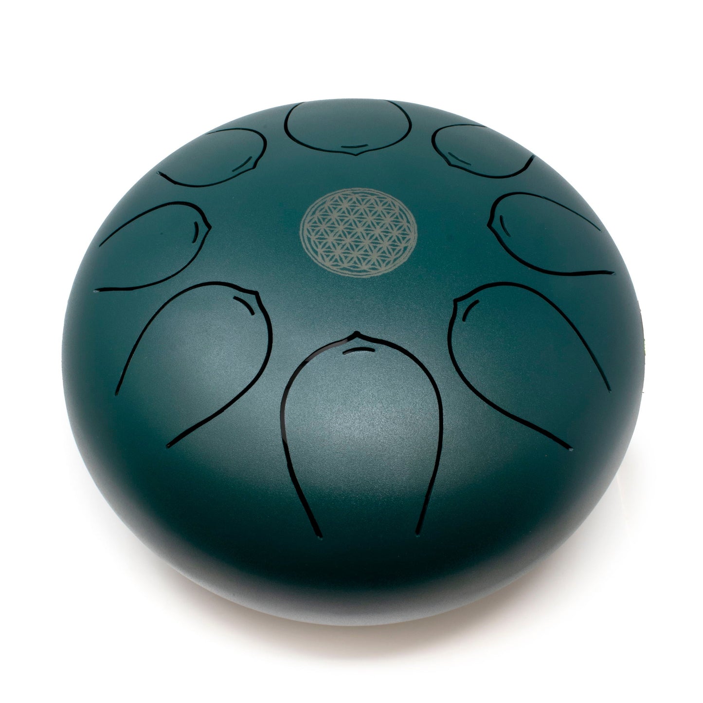 Pentatonic Steel Singing Drum - Dark Blue/Green - 25cm