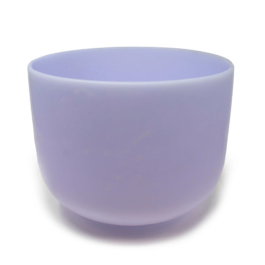 10" Gem Infused Quartz Singing Bowl Note A Perfect Pitch - Amethyst
