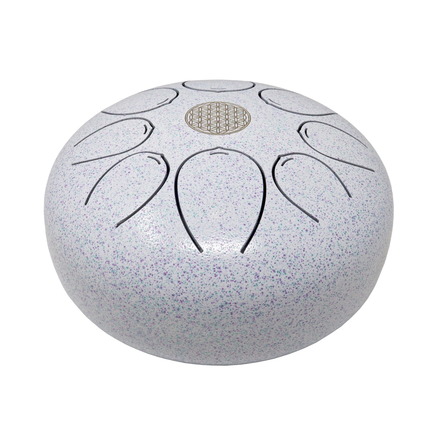 20cm Pentatonic Steel Singing Drum - Metal White