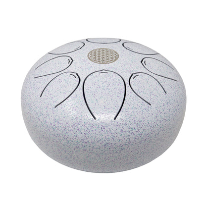 20cm Pentatonic Steel Singing Drum - Metal White