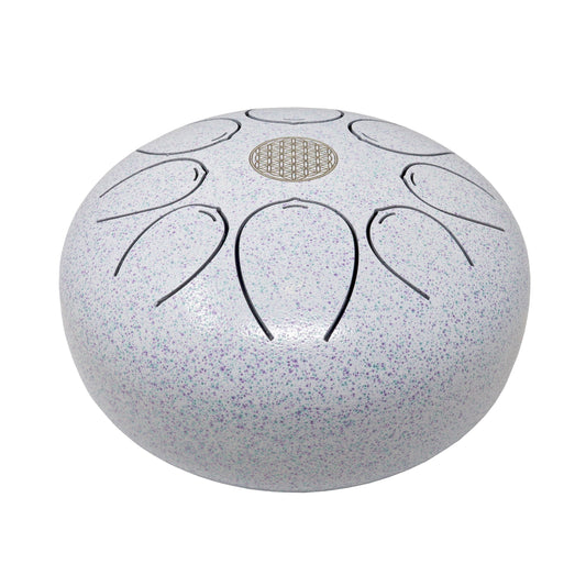 20cm Pentatonic Steel Singing Drum - Metal White