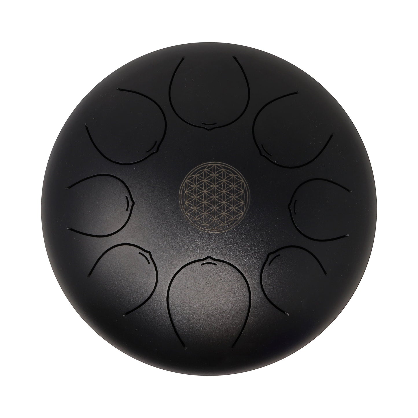 30cm Pentatonic Steel Singing Drum - Black