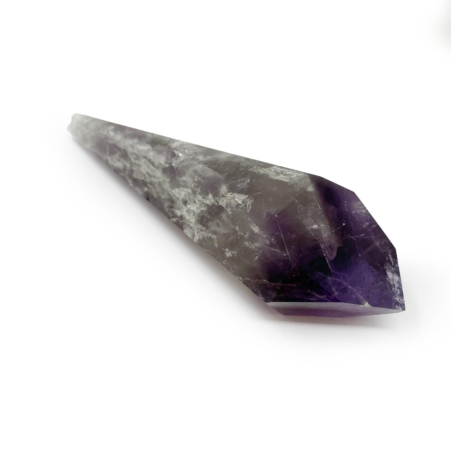 Bahia Amethyst Point - Polished with Phantom Inclusions