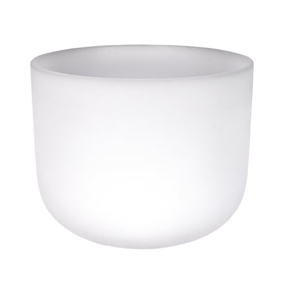 10" Frosted Quartz Sound Bowl - A Note - Aligns Third-Eye Chakra