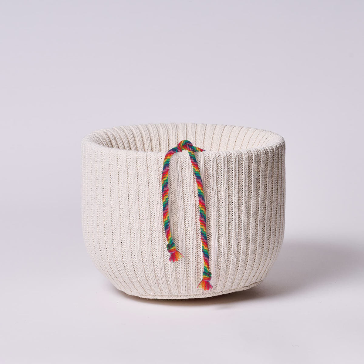 Eco-Luxe Harmonic Cover for singing bowls size 8-9 inch in organic undyed cotton with chakra drawstring
