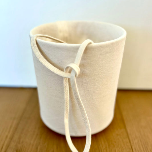 Silk Touch Harmonic Skin for gemstone singing bowls size 6-7 inch in organic Silk Touch cotton