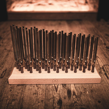 Pro 27 Complete Healing Steel Tuning Fork Set - Weighted